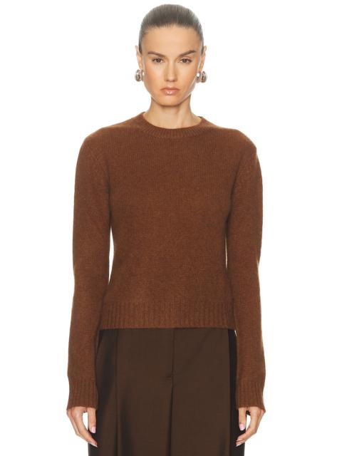 Cashmere Easy Long Sleeve Crewneck Sweater