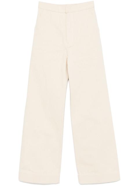 straight-leg trousers
