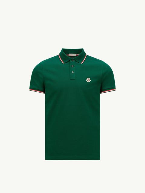 Tricolor-Trimmed Cotton Piquet Polo Shirt