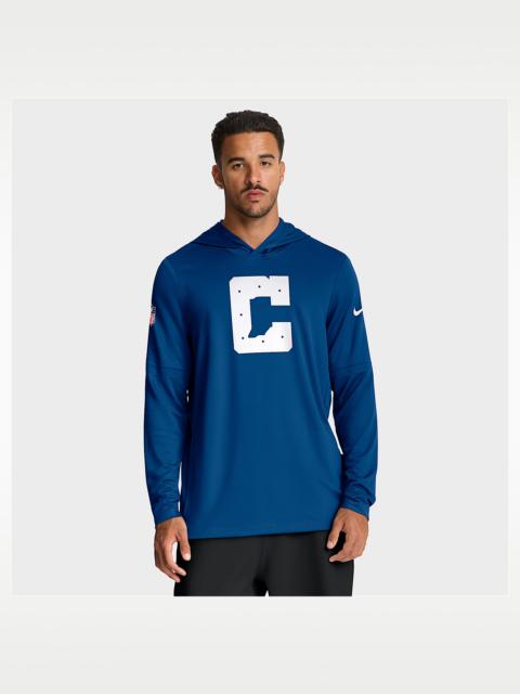 Indianapolis Colts Option Read Men's Nike Dri-FIT NFL Long-Sleeve Hooded Top