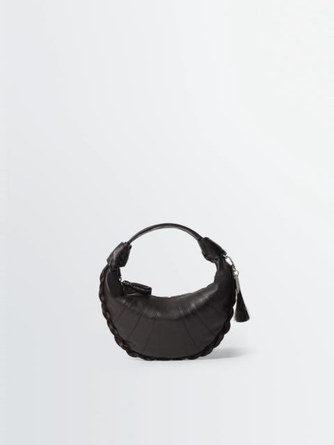 MINI FORTUNE CROISSANT BAG IN LEATHER AND HORSEHAIR