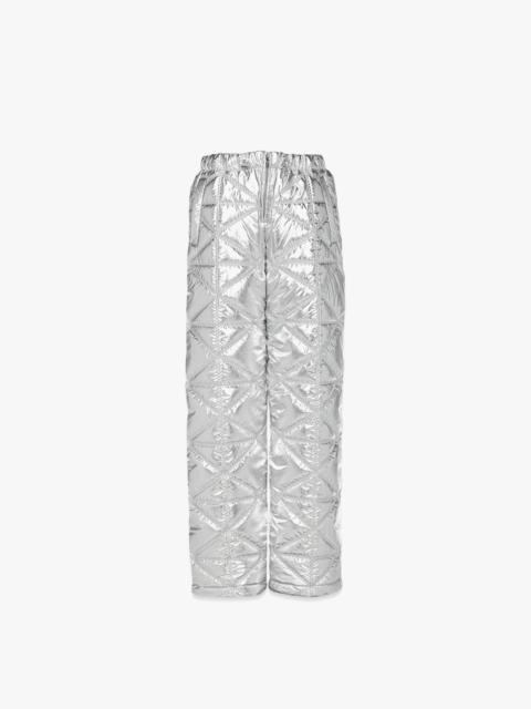 Après-Ski Quilted Pants in Metallic Polyester