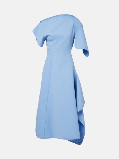 Diadem draped midi dress