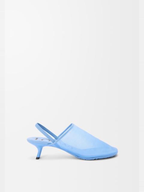 Petal slingback heel sandal in mesh