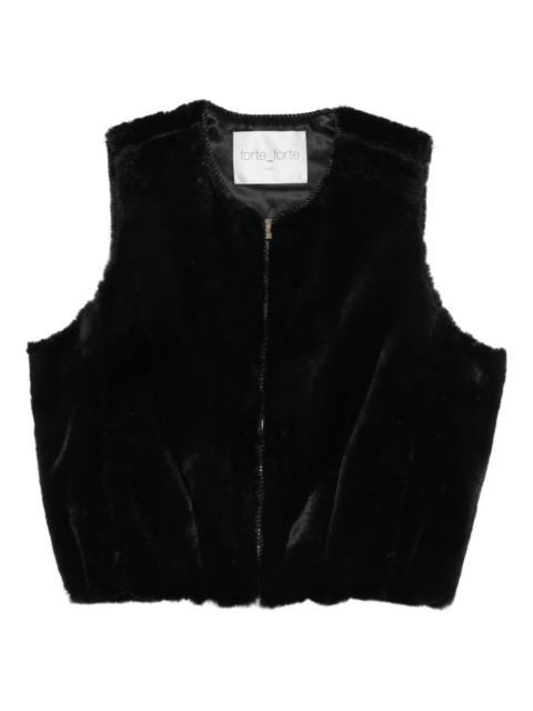 faux-fur gilet