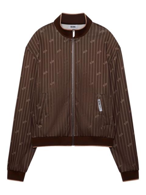 pinstriped track jacket