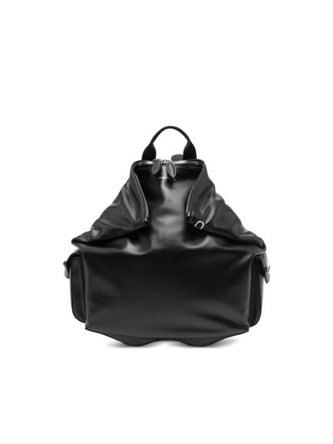 Manta leather backpack