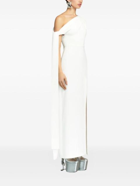 Irina one-shoulder draped maxi dress
