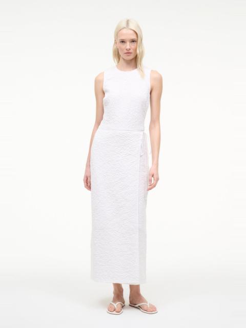 STAUD NEMA DRESS WHITE