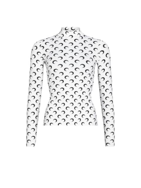 Recycled Moon Jersey Second Skin Highneck Top