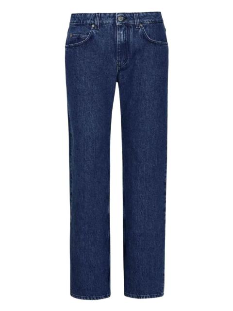 logo-patch denim jeans