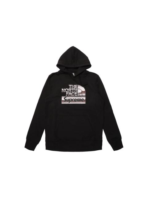 Supreme The North Face Metallic Logo Hooded Sweatshirt Black