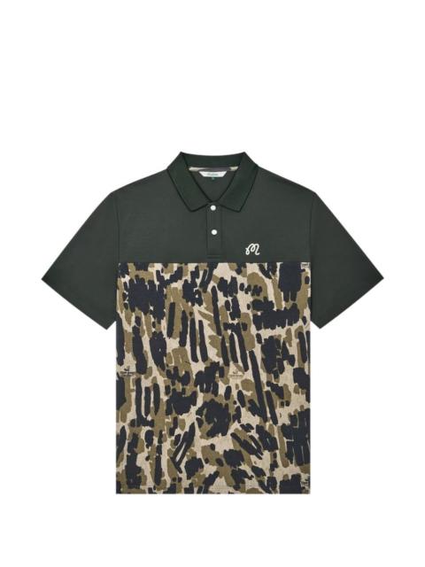 camouflage-pattern polo shirt