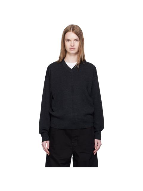 Black V Neck Sweater