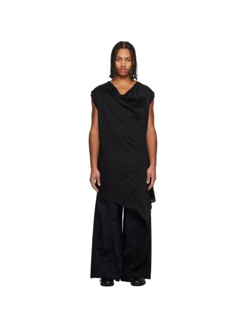 Black Umbra Drape Tunic T-shirt
