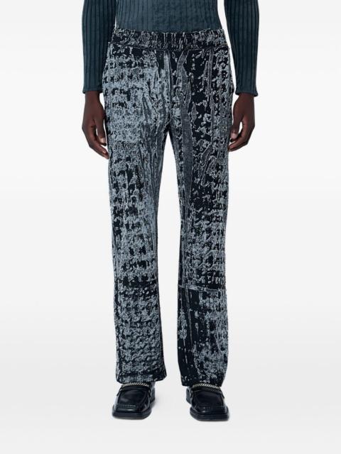 P-Corr elasticated-waistband trousers