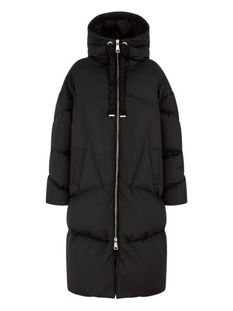 hooded puffer coat
