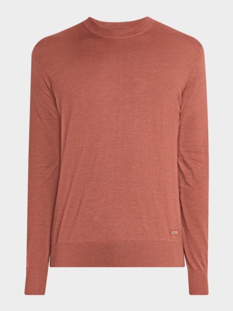 Men's Cashmere-Silk Crewneck Sweater