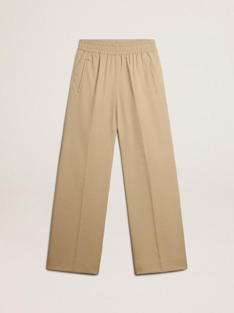 Women’s sand-colored joggers