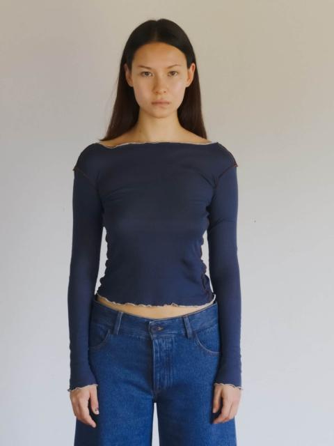 Vein Long Sleeve Tee
                  - Organic Cotton Rib