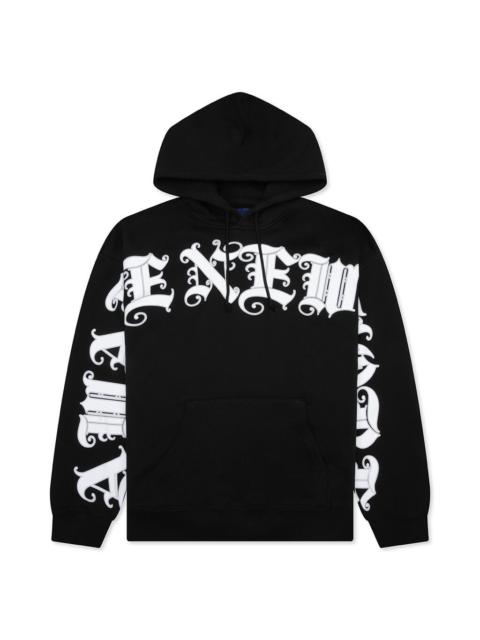 OLD ENGLISH HOODIE - BLACK