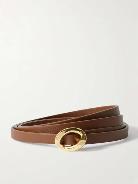 Orbite leather belt Tan