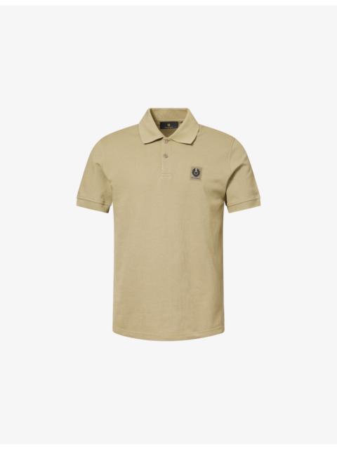 Regular-Fit Logo-Patch Cotton Polo Shirt