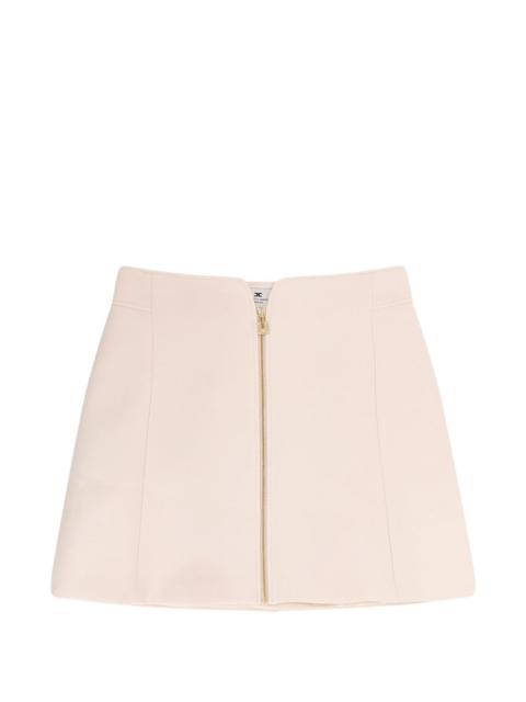 Daily zip mini skirt