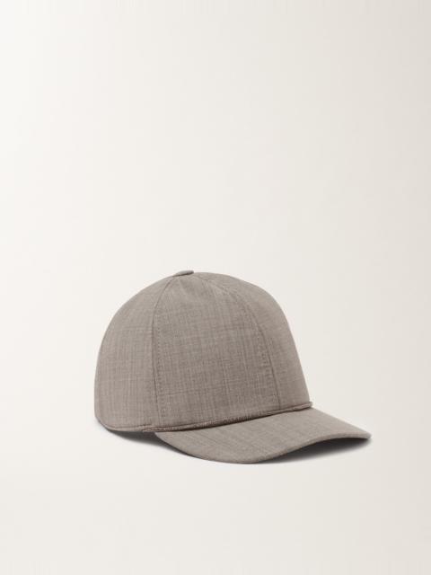 Baseball cap in cool bistretch wool