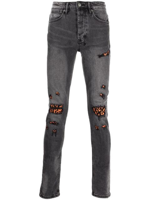 ripped-detail skinny jeans