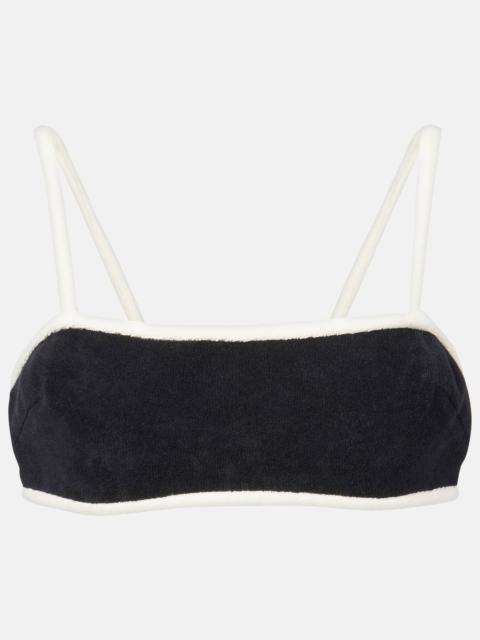 Cotton-blend terry top