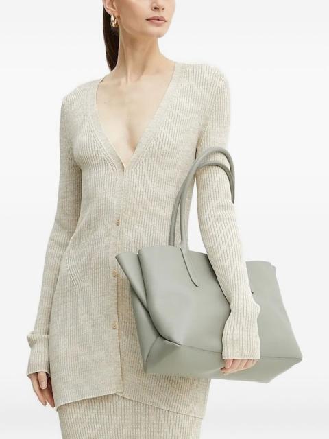 ribbed V-neck cardigan