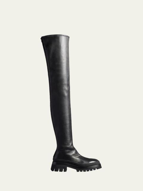 Fallon Leather Over-The-Knee Boots