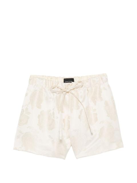 elasticated rose shorts