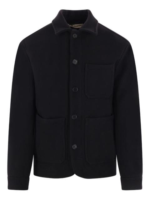 button-closure patch-pocket jacket