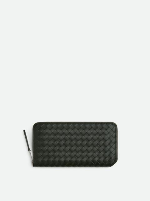 Intrecciato Piccolo Zip Around Wallet
