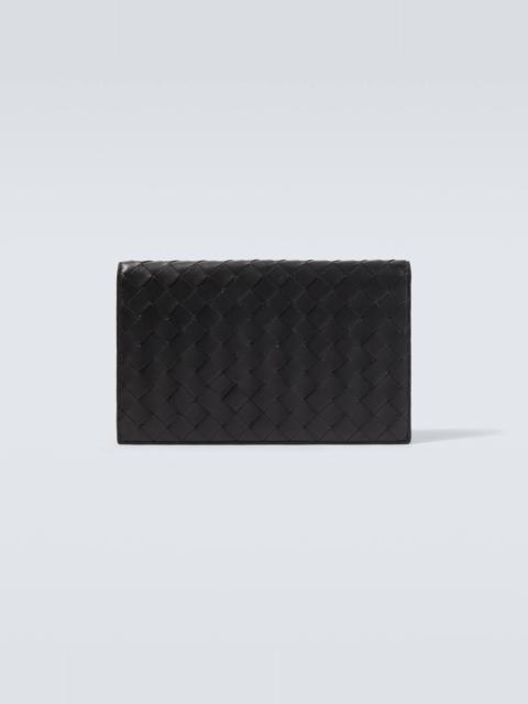 Intreccio leather wallet
