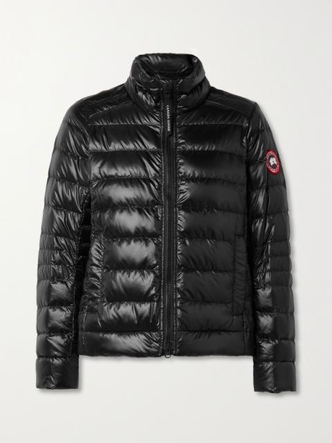 Cypress quilted recycled ripstop down jacket Black