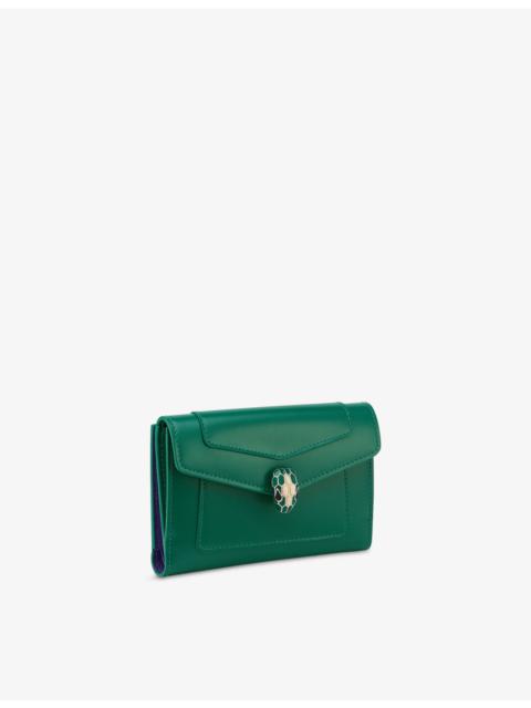 Serpenti Forever Compact Leather Wallet