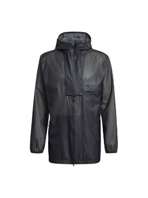Men's Y-3 SS21 Nylon waterproof Jacket Black GV6086