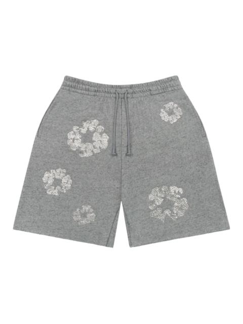 Denim Tears Cashmere Swarovski Cotton Wreath Shorts Grey