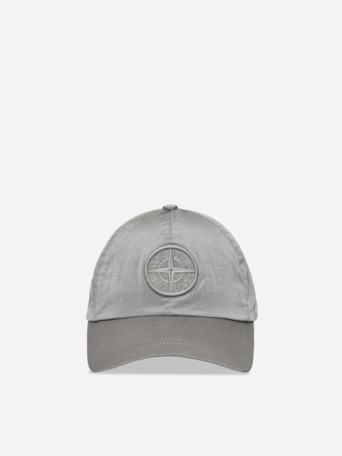 Nylon Metal Baseball Cap Pearl Grey