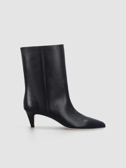 Lysander Black Lamb Nappa Leather Ankle Boot