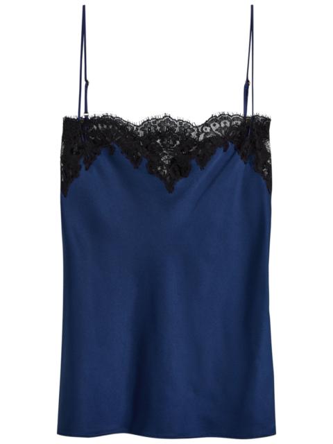 Stella Mccartney Iconic Lace-trimmed Satin top
