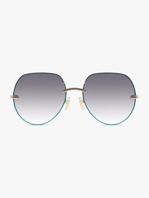 CH0135S ROUND FRAME SUNGLASSES | BLUE/GREY