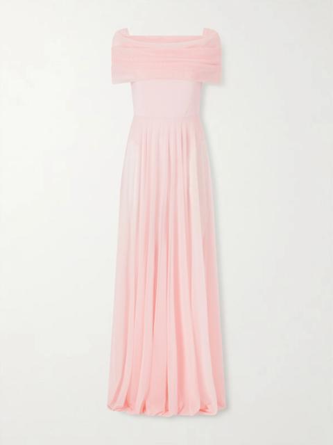 Flared Sheer Gown