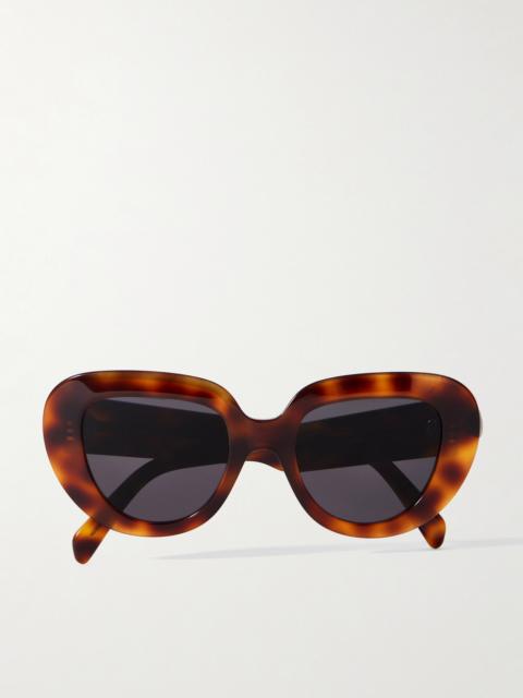 Oversized Butterfly-frame Tortoiseshell Acetate Sunglasses