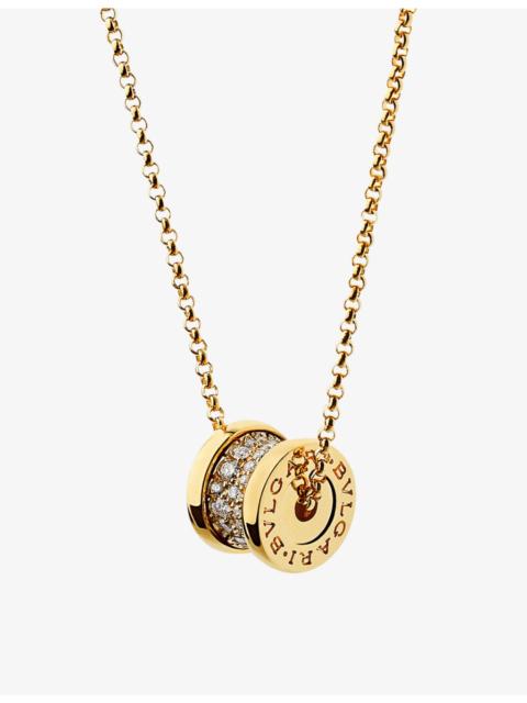 B.zero1 18ct yellow-gold and 0.31ct brilliant-cut diamond pendant necklace