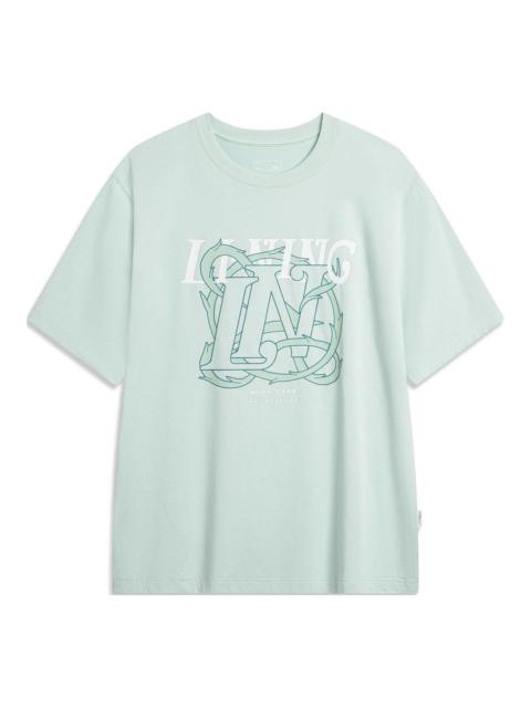 Li-Ning Floral Graphic T-shirt 'Light Green' AHSU315-2