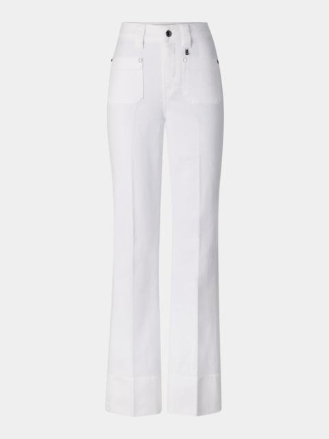 Flared fit jeans Devin in White
